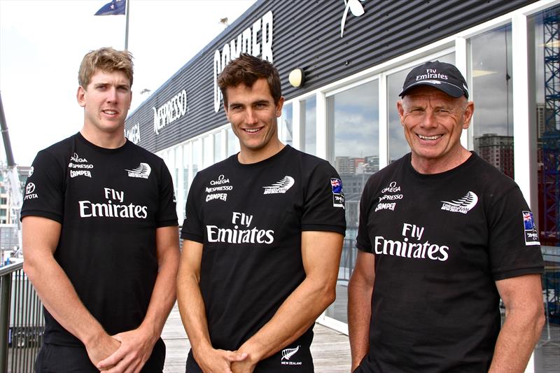 Emirates Team New Zealand's Peter Burling, Blair Tuke and Grant Dalton - photo © Richard Gladwell Sail-World.com