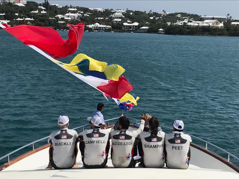 Team USA 21 will be an All-American sailing team - here lined ready for the QuartFinals in the Argos Bermuda Gold Cup 2018 - photo © USAone