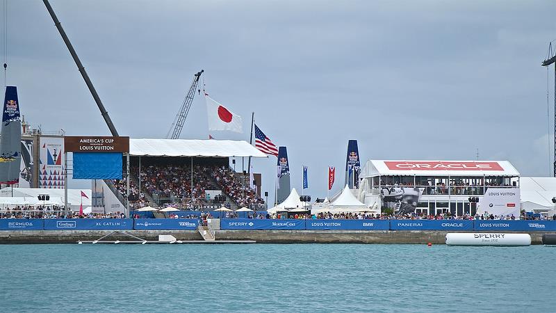 Spectator stadiums - Round Day 8 - Robin2, America's Cup Qualifier - Day 8, June 3, 2017 (ADT) photo copyright Richard Gladwell taken at  and featuring the ACC class