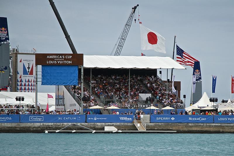 Crowd in the stands - Round Robin 2, Day 8 - 35th America's Cup - Bermuda June 3, 2017 photo copyright Richard Gladwell taken at  and featuring the ACC class