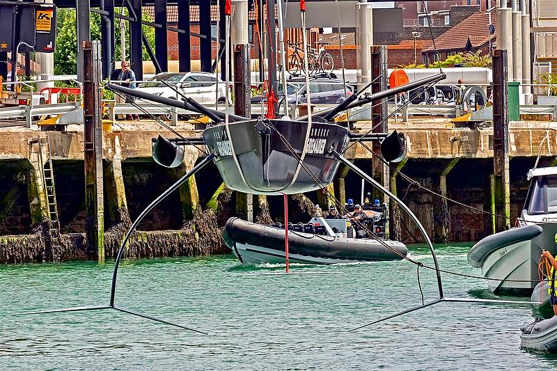 INEOS Team UK launch the modified QUANT 28 in Portsmouth photo copyright Paul Skirrow taken at Royal Yacht Squadron and featuring the ACC class