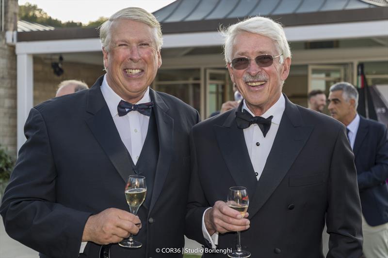 Brothers Jim (left) and John Marshall - America's Cup Hall of Fame Induction, Royal Yacht Squadron, Cowes IOW, August 31, 2018 photo copyright Carlo Borlenghi taken at Royal Yacht Squadron and featuring the ACC class