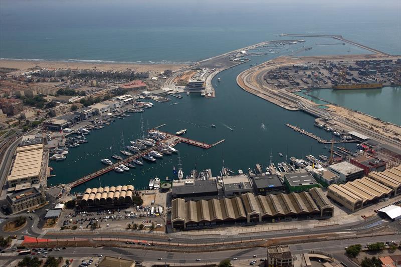 The Darcena in Valencia - the Auckland base area will be more compact - but spread along a waterfront edge - photo © ACM 2006 / Carlo Borlenghi