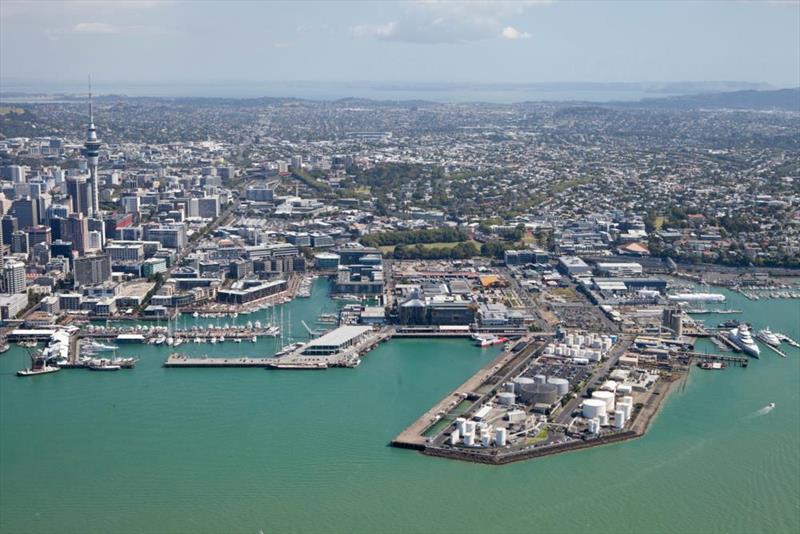 Americas Cup base area - Auckland - December 2018 photo copyright Wynyard Edg taken at Royal New Zealand Yacht Squadron and featuring the ACC class