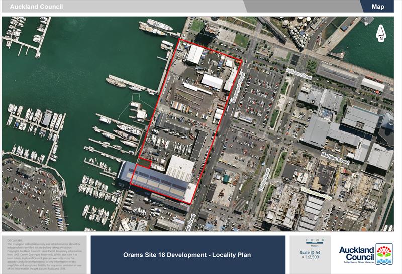 Site 18 location plan photo copyright Panuku Developments taken at  and featuring the ACC class