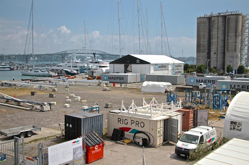 Site 18 is currently used for superyacht rig servicing and maintenance by Southern Spars photo copyright Richard Gladwell taken at  and featuring the ACC class