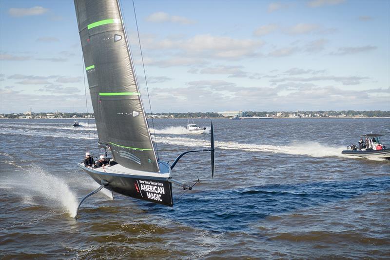 American Magic's AM38 test boat photo copyright Amory Ross / American Magic taken at New York Yacht Club and featuring the ACC class