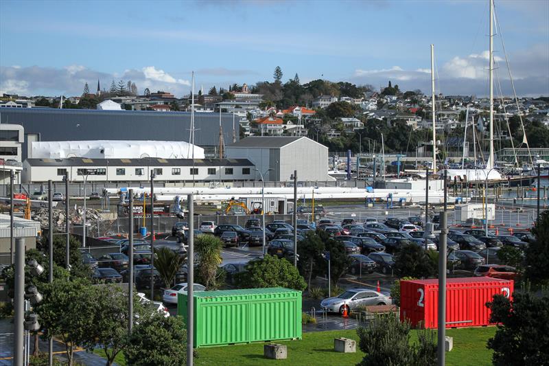 - America's Cup Base Construction - July 26, 2019 photo copyright Richard Gladwell taken at Royal New Zealand Yacht Squadron and featuring the ACC class