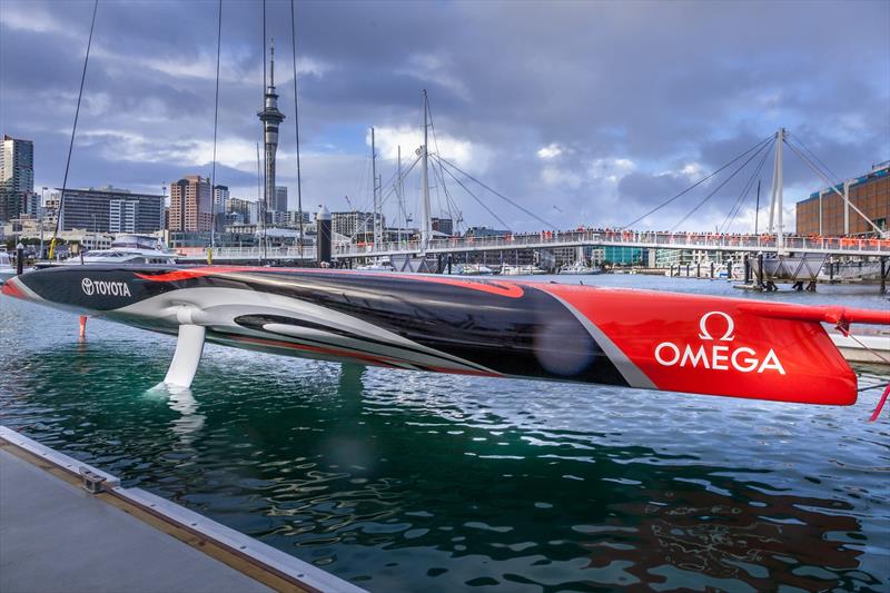 Emirates Team New Zealand launch their first AC75, Auckland - September 6, 2019 photo copyright Emirates Team New Zealand taken at Royal New Zealand Yacht Squadron and featuring the ACC class