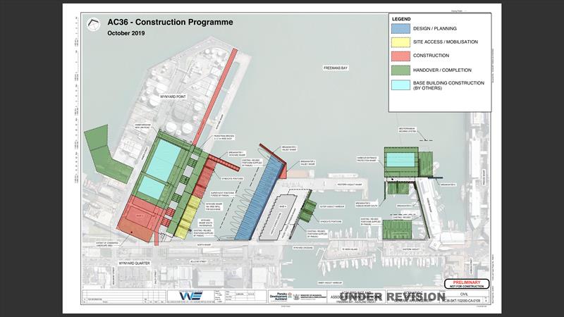 Earlier version of the Project Plan stage for October 2019  photo copyright Wynyard Edge Alliance taken at Royal New Zealand Yacht Squadron and featuring the ACC class