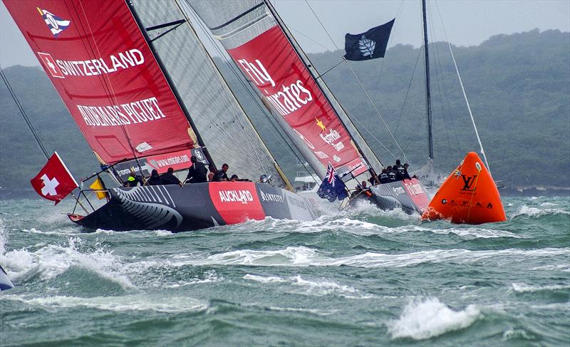 Racing on the final day of the 2009 Louis Vuitton Pacific Series on Course C for the 2021 America's Cup photo copyright Richard Gladwell taken at  and featuring the ACC class