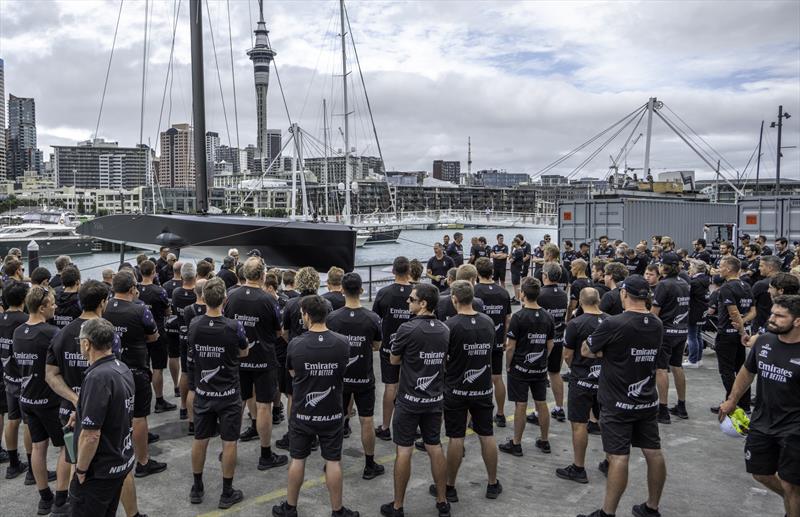 Emirates Team New Zealand launch their test boat Te Kahu in Auckland - January 22, 2020 - photo © Emirates Team New Zealand