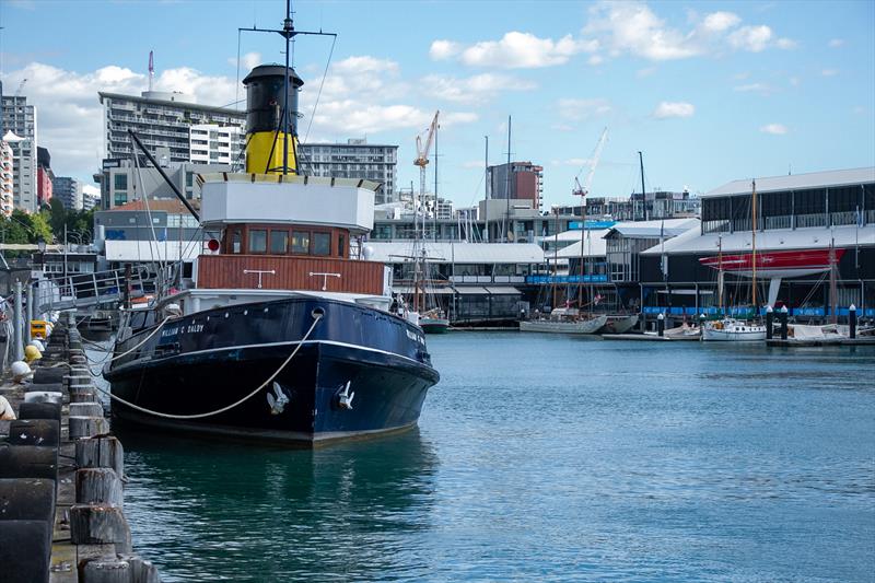 National Maritime Museum opens onto the Luna Rossa Prada Pirelli base - America's Cup Bases - March 17, 2020 - Wynyard Point photo copyright Richard Gladwell / Sail-World.com taken at Royal New Zealand Yacht Squadron and featuring the ACC class