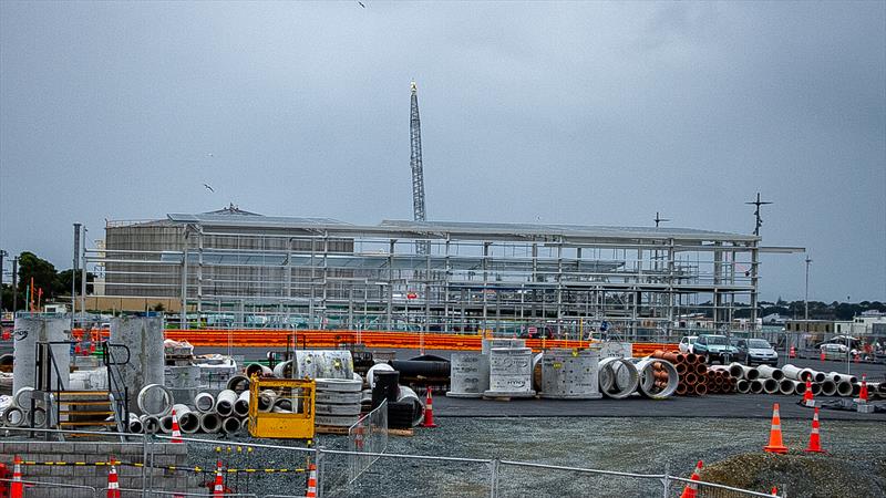 Spare base with NYYC behind and INEOS Team UK behind that - America's Cup bases - Wynyard Point - March 24, 2020 - Auckland - photo © Richard Gladwell / Sail-World.com