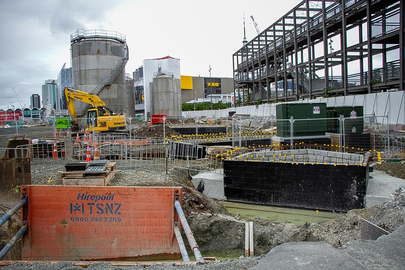 What is believed to be the new location for the media centre - America's Cup bases - Wynyard Point - March 24, 2020 - Auckland - photo © Richard Gladwell / Sail-World.com