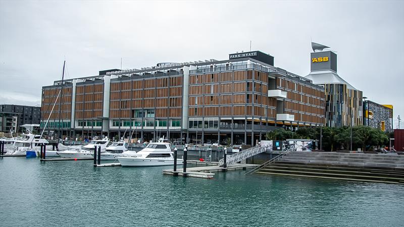 Park Hyatt - America's Cup Bases - Auckland - June 16, 2020 photo copyright Richard Gladwell / Sail-World.com taken at Royal New Zealand Yacht Squadron and featuring the ACC class