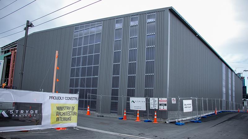 INEOS Team UK's base is closed in - America's Cup Bases - Auckland - June 16, 2020 photo copyright Richard Gladwell / Sail-World.com taken at Royal New Zealand Yacht Squadron and featuring the ACC class