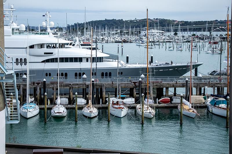 Looking towards Westhaven and RNZYS - America's Cup Bases - Auckland - June 16, 2020 - photo © Richard Gladwell / Sail-World.com