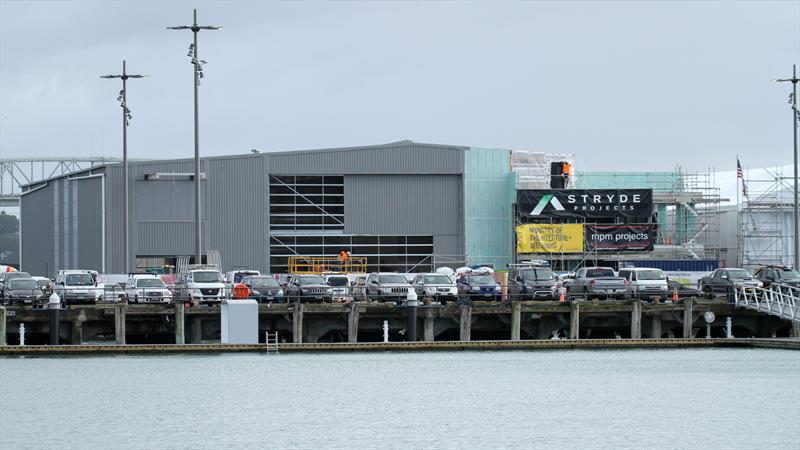 INEOS Team UK - base construction - Wynyard Basin - Auckland - America's Cup 36 - July 24, 2020 photo copyright Richard Gladwell / Sail-World.com taken at Royal New Zealand Yacht Squadron and featuring the ACC class