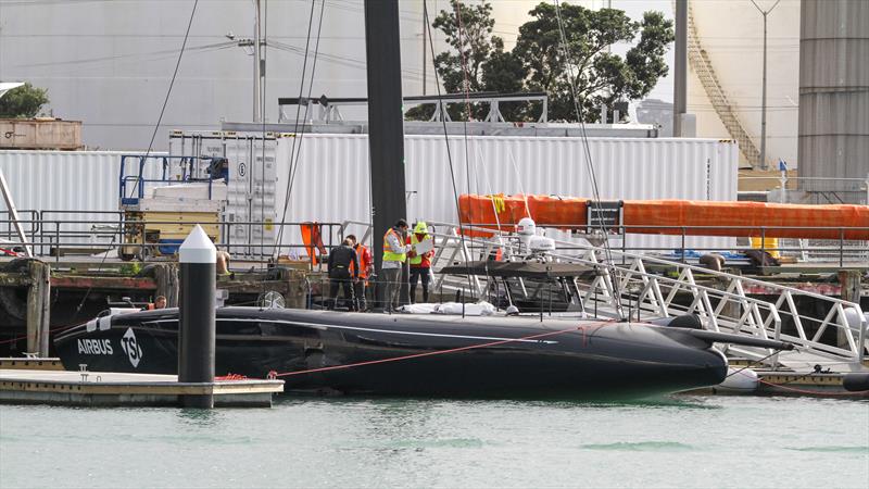American Magic - continues recommissioning - Wynyard Basin - Auckland - America's Cup 36 - July 24, 2020 photo copyright Richard Gladwell / Sail-World.com taken at Royal New Zealand Yacht Squadron and featuring the ACC class