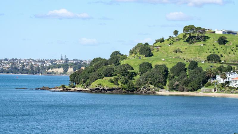 North Head marks the entrance to the inner Waitemata Harbour and is mid-point on America's Cup course 'C'  and is expected to be one of the premier vantage points for Cup fans photo copyright Richard Gladwell / Sail-World.com taken at  and featuring the ACC class