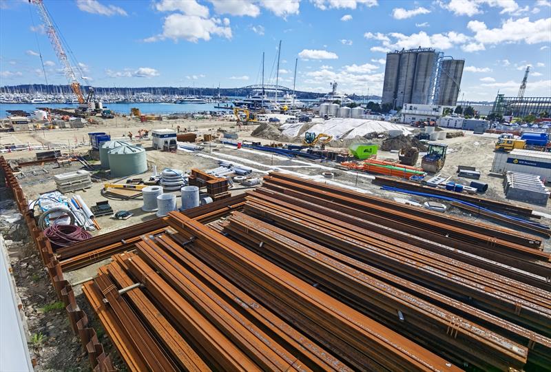 Superyacht service facility under construction - Auckland - September 11, 2020 - 36th America's Cup photo copyright Richard Gladwell / Sail-World.com taken at Royal New Zealand Yacht Squadron and featuring the ACC class