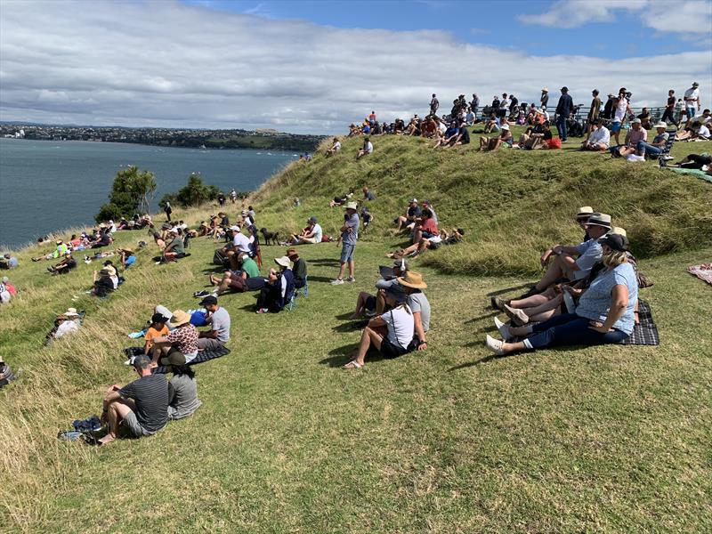 Crowds of spectators on North Head - Round Robin - Prada Cup - January 23, 2021 - photo © Colin Preston