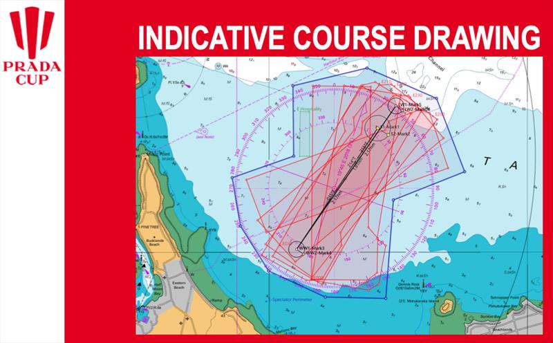 Course location - Day 3 Prada Cup Finals - February 20, 2021 - America's Cup 36 - photo © Prada Cup media