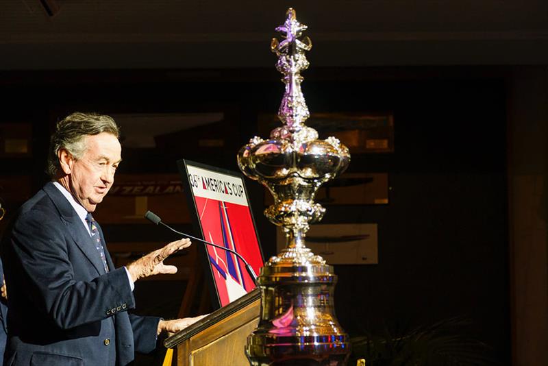 Sir Michael Fay - 2021 America's Cup Hall of Fame Induction Ceremony, March 19, 2021 - Royal New Zealand Yacht Squadron photo copyright Luca Butto Studio Borlenghi taken at Royal New Zealand Yacht Squadron and featuring the ACC class