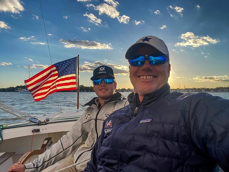 American Magic's Executive Director, Terry Hutchinson sailing yesterday morning - photo © American Magic