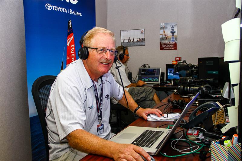 Martin Tasker - inside the container - 2013 America's Cup, San Francisco - photo © Richard Gladwell Sail-World.com