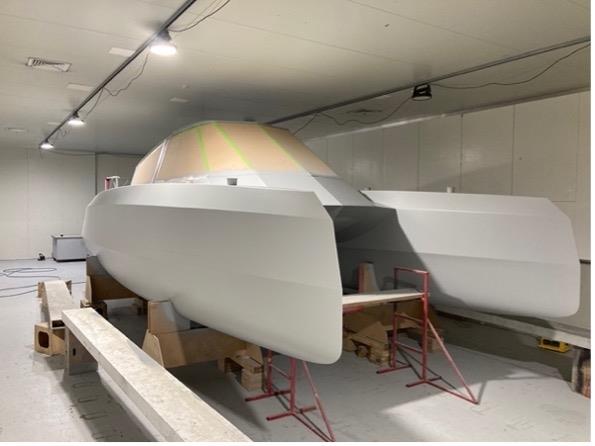 Good progress is being made on the prototype hydrogen powered chase boat for AC37 - a bigger version will be able to tow AC75's photo copyright Emirates Team New Zealand taken at Royal New Zealand Yacht Squadron and featuring the ACC class