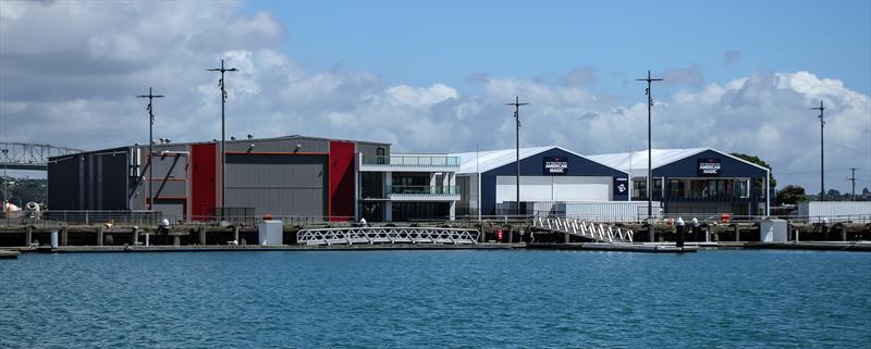 INEOS Britannia and American Magic bases in Auckland - photo © Richard Gladwell - Sail-World.com/nz