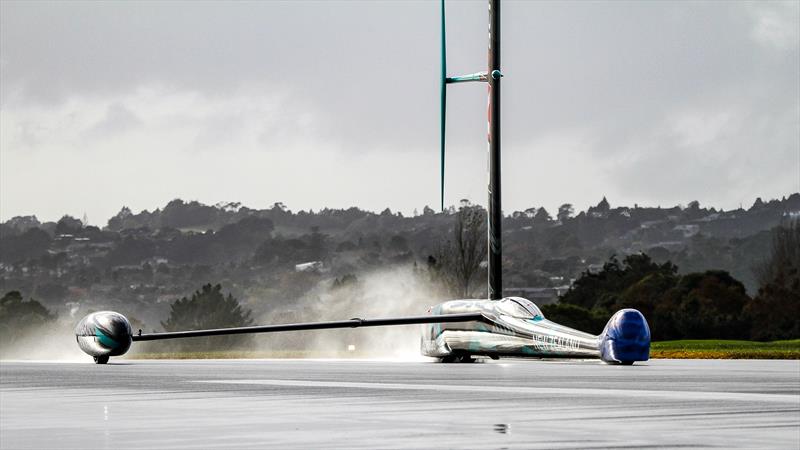 Project Speed - hits 120kmh Emirates Team New Zealand - Test run - Whenupai -May 20, - photo © Richard Gladwell - Sail-World.com/nz