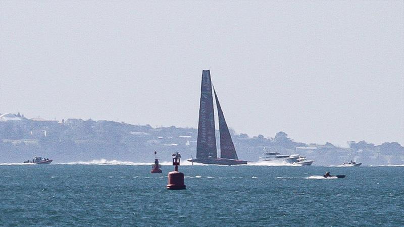 Emirates Team NZ's Te Aihe on its first sail - September 12, 2019 photo copyright Richard Gladwell - Sail-World.com/nz taken at Royal New Zealand Yacht Squadron and featuring the ACC class