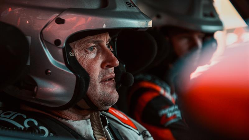 Glenn Ashby honing his highspeed driving skills on the Hampton Downs race way, south of Auckland - photo © Hamish Hooper / Emirates Team New Zealand