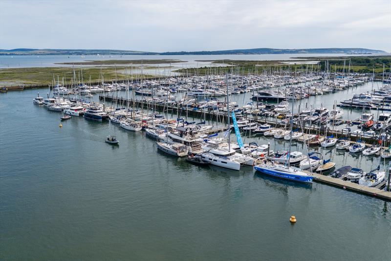 Ancasta Summer Blast fleet alongside in Lymington photo copyright Ancasta taken at Lymington Town Sailing Club and featuring the  class