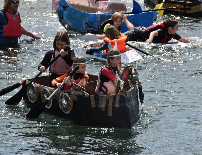 Cardboard boat competition - photo © Lindsay Frost 
