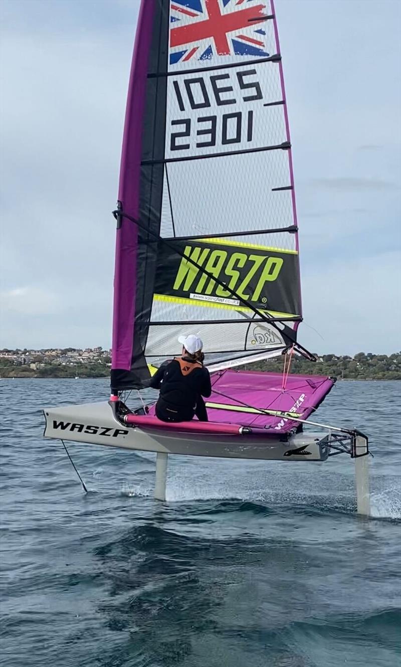 Eve Kennedy sailing downwind photo copyright ASC Performace Academy taken at Andrew Simpson Sailing Centre and featuring the  class