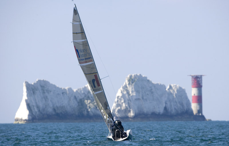 Record breaking woman Hilary Lister is the first female quadriplegic to sail solo round the Isle of Wight photo copyright Mark Lloyd / www.lloyd-images.com taken at  and featuring the Artemis 20 class