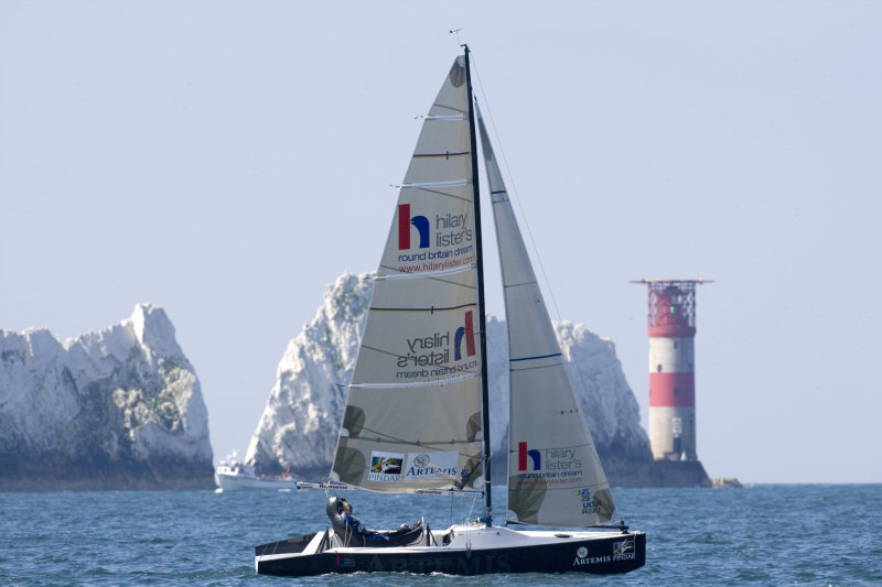 Record breaking woman Hilary Lister is the first female quadriplegic to sail solo round the Isle of Wight photo copyright Mark Lloyd / www.lloyd-images.com taken at  and featuring the Artemis 20 class