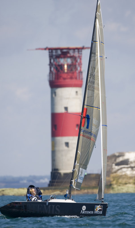 Record breaking woman Hilary Lister is the first female quadriplegic to sail solo round the Isle of Wight photo copyright Mark Lloyd / www.lloyd-images.com taken at  and featuring the Artemis 20 class