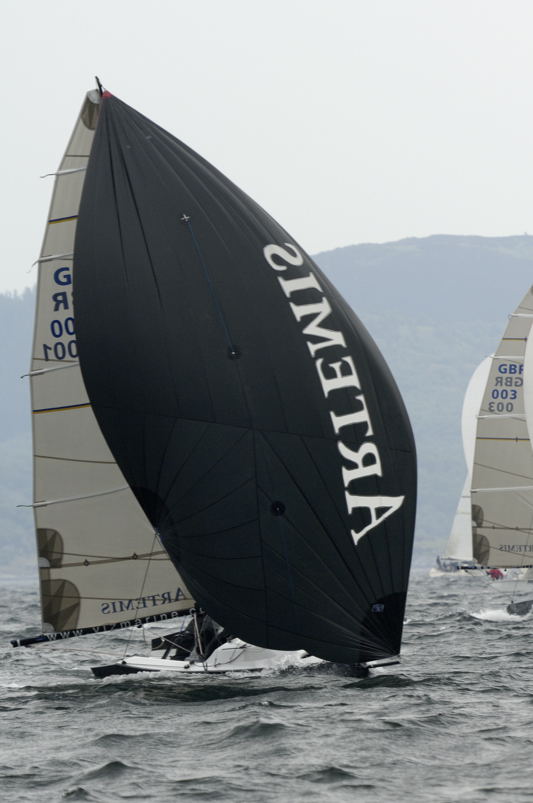 A brisk South Easterly on day one of the Bell Lawrie Scottish Series photo copyright Steve Arkley / www.sailshots.co.uk taken at  and featuring the Artemis 20 class