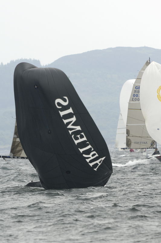 A brisk South Easterly on day one of the Bell Lawrie Scottish Series photo copyright Steve Arkley / www.sailshots.co.uk taken at  and featuring the Artemis 20 class