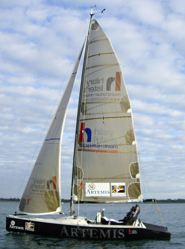 Preparations for Hilary Lister's Round Britain sail are now well underway photo copyright www.hilarylister.com taken at  and featuring the Artemis 20 class