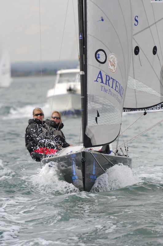 Glyn Charles Pursuit Race at Hayling photo copyright Steve Arkley / www.sailshots.co.uk taken at Hayling Island Sailing Club and featuring the Artemis 20 class