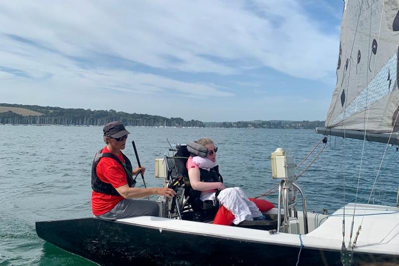 'Sip and Puff' sailboat making anything possible at Mylor Sailability thanks to MissIsle - photo © Mylor Sailing School