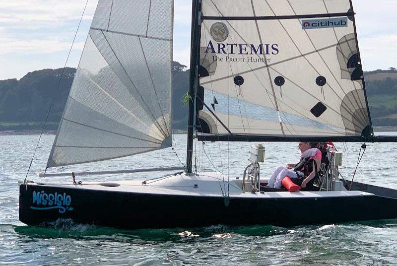 'Sip and Puff' sailboat making anything possible at Mylor Sailability thanks to MissIsle photo copyright Mylor Sailing School taken at Mylor Yacht Club and featuring the Artemis 20 class