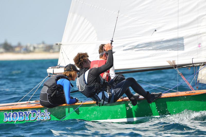 SA Sharpies young guns Harry Mitton, Jake Wilson and Josh Hinks won a heat at the recent nationals - photo © Lou Hollis