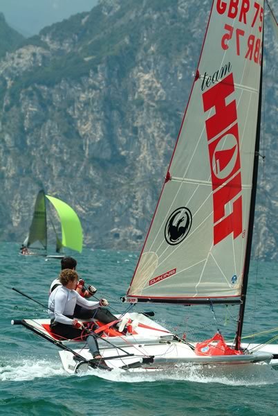 The Lake Garda Ora comes in for the B14 Europeans photo copyright Nick Kirk / N D K Photography taken at  and featuring the B14 class